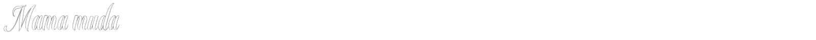 Mama Muda font preview